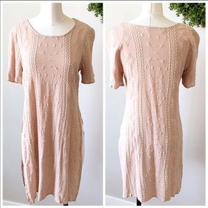 ( Rokoko ) Pink Blush Embroidered Long Duster Top